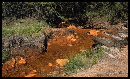 mine-drainage stream