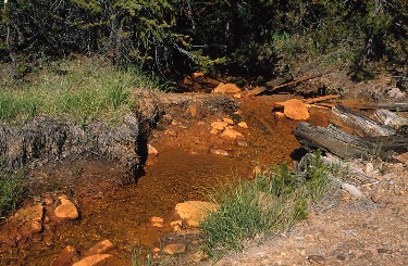 mine-drainage stream