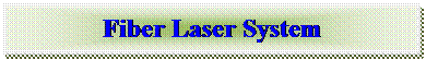 Text Box: Fiber Laser System