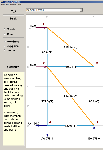 Truss Analysis Module