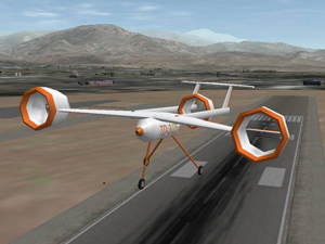 X-Plane Flight Simulation Model of Tilt-Duct UAV in Forward Flight