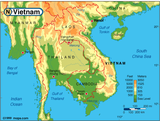 Vietnam Map  HD Political Map of Vietnam to Free Download