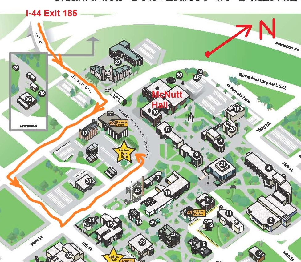 MST Campus Map